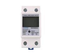 Single Phase 1Phase 2 Wire Energy Meter kWh Voltage Current Power Consumption Wattmeter Electricity 230V 5(80) A 50Hz 120V(DDS662,120V)