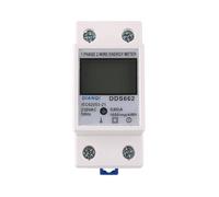 Single Phase 1Phase 2 Wire Energy Meter kWh Voltage Current Power Consumption Wattmeter Electricity 230V 5(80) A 50Hz 120V(DDS662,120V)