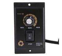 Single Phase AC Motor Speed Controller, Precise 500W Forward Reverse Regulation with Adjustable Knob for Power Tools Workshop ABS Black 1 Pack