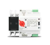 Single Phase ATS 110V 220V Dual Power Automatic Transfer Electrical Selector Switches 2P 63A 100A 125A 1Pcs(230V,63A)