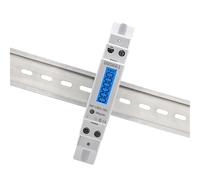 Single Phase Backlight Wattmeter Power LCD Digital Display Consumption Meter 60A 110V 230VAC 50Hz Watt Din Rail Energy Meter(DDS661,AC220V 60Hz)