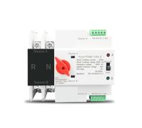 Single Phase Din Rail ATS 220V Dual Power Automatic Transfer Electrical Selector Switches Uninterrupted 2P 63A 100A 125A(110V,125A)