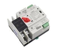 Single Phase Din Rail ATS 220V Dual Power Automatic Transfer Electrical Selector Switches Uninterrupted 2P 63A 100A 125A