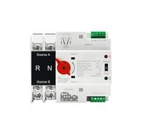 Single Phase Din Rail ATS 220V Dual Power Automatic Transfer Electrical Selector Switches Uninterrupted 2P 100A CZAOINCU(110V)