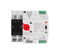 Single Phase Din Rail ATS 220V Dual Power Automatic Transfer Electrical Selector Switches Uninterrupted Power 2P 63A 100A 125A NWPNLXEA(63A)