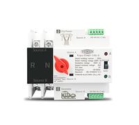 Single Phase Din Rail ATS 220V Dual Power Automatic Transfer Electrical Selector Switches Uninterrupted 2P 63A 100A 125A