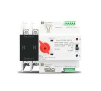 Single Phase Din Rail ATS 2P Dual Power Automatic Transfer Electrical Selector Switches Power Transfer Switch(230V,63A)