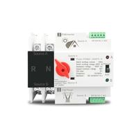 Single Phase Din Rail ATS for PV and inverter Dual Power Automatic Transfer Selector Switches Uninterrupted 2P 63A 100A 125A YYVFLAUX(125A)