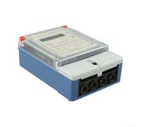 Single-Phase DIN Rail Electronic Energy Meter, AC 220V 50Hz 60A kWh Counter with Pulse Output & LED Indicator for Home and Commer