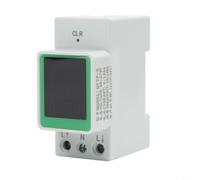 Single Phase Electricity Usage Monitor 35mm Mount Digital Watt Meter with Memory Function for Real Time Data Analysis
