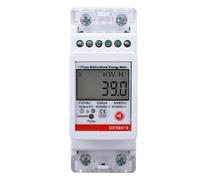Single Phase Energy Meter Bidirectional Metering 2P DIN Rail Mount KWh Electricity Usage Meter with RS485 Comm AC230V 5A