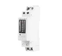 Single Phase Energy Meter, DDS518C 18mm Din Rail Wattmeter Analog Counter Electricity Power Energy Meter 230V AC 32A