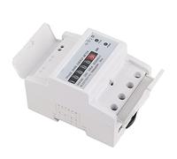 Single Phase Energy Meter, Electric Rail Meter, High Accuracy 50Hz Power Tracker, DIN Mount Digital Display, with Terminal Cover, for Residential Use, S Type Wiring