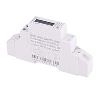 Single Phase Energy Meter, LCD Digital Display, DIN Rail Mount 18mm Width - High Accuracy Power Consumption Monitoring, Easy Installation for Residential and Commercial Use