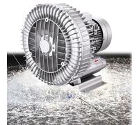 Single-Phase Gas Ring Turbine Blower, High-Efficiency Regenerative Compressor for Wastewater Aeration and Aquarium Oxygenation