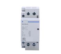 Single-phase guide rail contactor 63A 2P household contactor for smart home 2NO/2NC 1NO+1NC 24A 110A 230A(63A 2NO 24V)