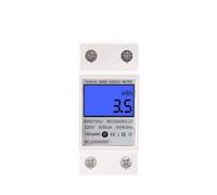 Single Phase LCD Digital Display Wattmeter Power Consumption Meter kWh AC 230V 220V 50Hz 60 HZ Din Rail EK015SJ