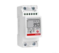 Single-Phase LCD Digital Energy Meter with for RS485 Communication, Two-Way Power Consumption Counter for Voltage/Current - ABS Housing, White
