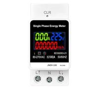 Single Phase Multifunctional 100A LCD Color Digital Display Din Rail Electricity Meter Voltage Ammeter Power Meter Energy Meter
