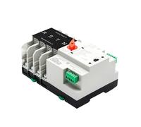 Single-phase rail ATS PV 2P 4P 100A AC 110V 220V dual power automatic conversion selection switch uninterrupted(City Grid-PV Energy,2P AC 110V)