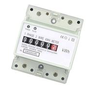 Single Phase Rails Mount Energy Consumption Meter for Precise 230V Power in Offices Small Business Homeowners DIN KWh Meter
