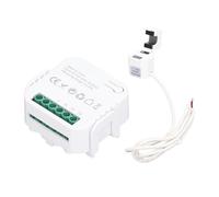 Single Phase Smart Energy Meter Compatible with Tuya and ZigBee, 100 240V AC WiFi Power Consumption Monitor with Remote Switch, Overload Protection, PJ 1203 Black (White)