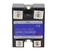 Single-Phase Solid State Relay DC-DC, 3-32V Control, 10A-100A, with Optocoupler Isolation, Fast Switching Time, Red Copper Feet for Industrial (DD220D25)