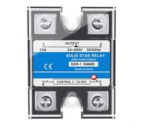 Single Phase Solid State Relay for SSR-40DA, 40A DC Control AC Load, Optocoupler Isolation, Silent Operation, for Industrial Applications