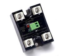 Single phase solid state relay For SSR with dual channel DC input, AC load current ratings 10A 25A 40A, screw fixed terminals, aluminum heat dissipation base, flame retardant shell (BERM-DK40DA)