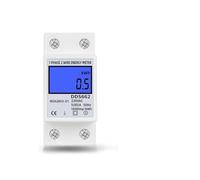 Single Phase Two Wire LCD Digital Display Wattmeter Power Consumption Meter kWh AC 230V 50Hz Din Rail(With Backlight)