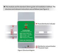 Single Phase WiFi Electricity Meter with BT Connection - Voltage and Current Monitoring Compatible with Android and iOS Systems - PC Flame Retardant Housing - Dual App Support