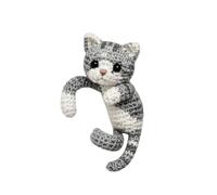 Single Piece Crocheted Animal Ear Clip, Playful Yarn Cuff Accessory with Secure Fit, Daily Wear Accent, Outfit Detail Animal Ear Cuff Crochet Clip Earring Yarn Accessory Playful Outfit Accent Soft Fit