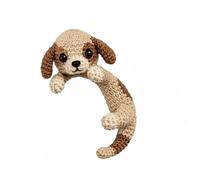 Single Piece Crocheted Animal Ear Clip, Playful Yarn Cuff Accessory with Secure Fit, Daily Wear Accent, Outfit Detail Animal Ear Cuff Crochet Clip Earring Yarn Accessory Playful Outfit Accent Soft Fit