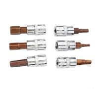 Single Piece Hex Head Driver Bit in Chrome Vanadium Steel, Designed for 1/4 Inch Drives and Sizes from H3 to H8 (H3)
