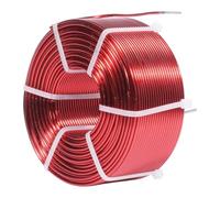 Single Piece Hollow Coil for Crossover Repair, 1.0 Mm Copper Inductor, Red Coated Loudspeaker Component Part Passive Loudspeaker Filter Part Hifi Divider Circuit Repair Component Service Winding