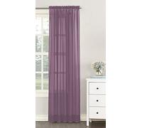 Single Plain Voile Net Curtain Sheer Panels Slot Top Heading (Orchid, 140cm (55") Wide x 205cm (81") Drop)