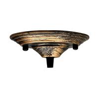 Single Point Drop Outlet Ceiling Rose Perfect for Fabric Flex Fixing Plate 140mm Diameter Pendant Light Fitting Canopy Kit Antique Finish Full Set UK Stock (Brushed Copper)