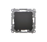 SIMON54 DW1A.01/49 Black 1-Way Switch 16AX