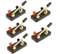 Single Pole Knife Switch, 5pcs Laboratory Equipment Single Pole Switch for Physics and Electricity Experiments