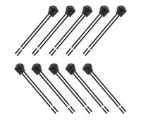 Single Pole Single Throw Push Button On-Off Switch 4.5" Leads for Motorcycle Car, 10Pcs