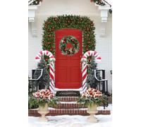 Single Pre-lit Indoor / Outdoor Tree arch Groundlevel Green One Size