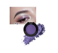 Single Purple Glitter Eyeshadow, Metallic Shimmering Eyeshadow Palette with Applicator, Cream Eyeshadow Long Lasting Waterproof, Highly Pigmented Basic Shade Eye Makeup for Party Stage-10