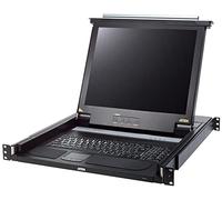 Single Rail 17" LCD Console (PS/2-USB, VGA) CL1000M ATEN, 1920 x 1200@60 Hz, Exclusive LED illumination light, Compatible with PS/2 or USB KVM switches, Adjustable depth to fit within a rack, UK, #1 K