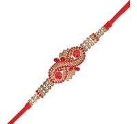 Single Rakhi for Brother Rakhi Thread Bracelet for Bhai Bhabhi Bhaiya veera Raksha Bandhan Set Dora Bracelets with Rakhee Card Gift Pack for Brother Sister Indian Traditional Raksha Bandhan Festival