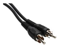 Single RCA Phono Cable for Audio/Video Devices DJ/TV/HIFI/CCTV Lead Black 5m