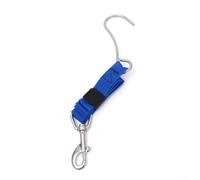 Single Reef Hook with Webbing and Bolt Catch for Scuba Divers Secure Current Fixation for Underwater Video Recording(Blue)