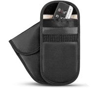 Single RFID Blocking Faraday Pouch Protection for Keyless Fobs Anti-Theft Keyless Protection Works With Remote Entry Keys For Car Security Car Keys, Perfect for Cars, Vans, Motorcycles.