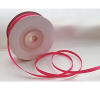 single roll of Hot Pink Double faced Satin Ribbon 3mm, 10mm, 16mm, 25mm widths (3mm x 50M) by Ribboncraft
