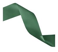 single roll of Hunter Green Double faced Satin Ribbon 3mm, 10mm, 16mm, 25mm widths (16mm x 25M)