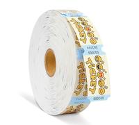 Single Roll Raffle Tickets for Events, Party Raffle Tickets for Classroom, School Carnivals, Class Reward, Family Games, Arcade, Entry, Fall Carnival, Door Prizes (1000 Pcs)